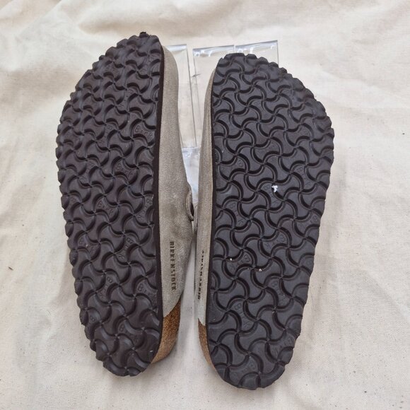 NEW Birkenstock Boston Suede Taupe Slip-on Clogs Soft footbed Mens 43 US 10-10.5 - Picture 5 of 6